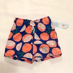 Cat & Jack Orange Graphic Toddler Swim Trunk Size 2T